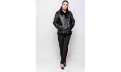 BLOUSON AVIATEUR IMITATION PEAU DE MOUTON